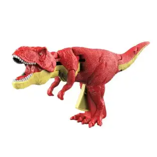 Jucarie interactiva Dinozaur Tyrannosaurus Rex, cu sunete si lumini, rosu, 3+ ani