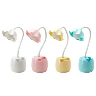 Lampă LED Floare Portabilă pentru Protecția Ochilor – Culoare Bleu