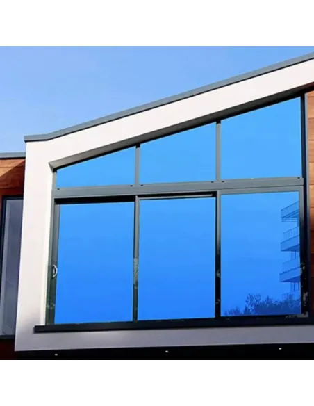 2 x Folie protectie solara pentru geamuri interioare, cu efect de oglinda, UV, 60x200cm