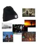 Caciula unisex cu lanterna frontala, cu baterii
