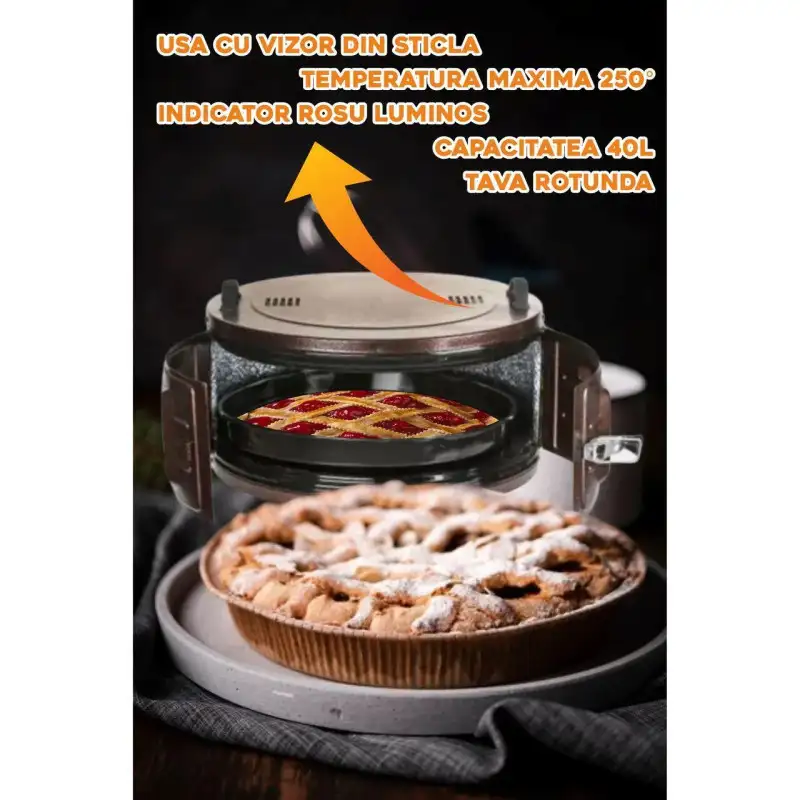 Cuptor electric rotund capacitate 40L