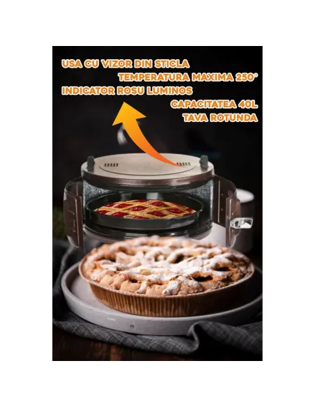 Cuptor electric rotund capacitate 40L