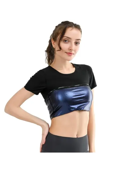 Tricou Fitness cu Efect de Saună pentru Abdomen și Talie