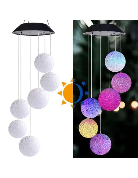 Set 6 Globuri Solare cu Efect Multicolor – Iluminare Ambientală pentru Grădină și Terasă