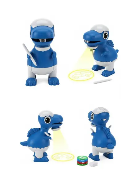 Dinozaur Proiector pentru Desen – 32 Imagini Proiectate + 8 Carioci Colorate Incluse