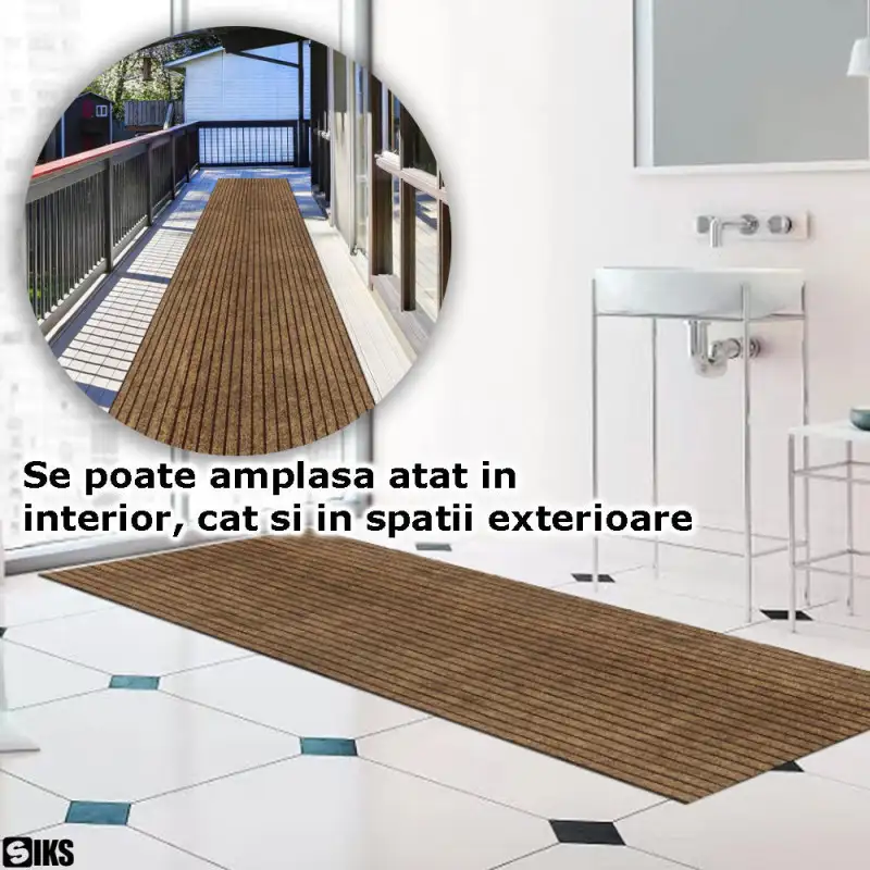 Mochetă Autoadezivă 40x300 cm – Instalare Rapidă, Antizgomot, Protecție Pardoseală, Material Absorbant