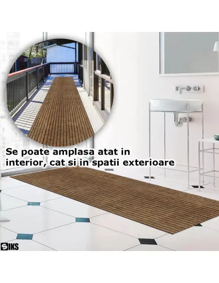 Mochetă Autoadezivă 40x300 cm – Instalare Rapidă, Antizgomot, Protecție Pardoseală, Material Absorbant