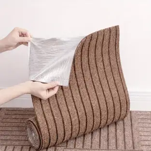 Mochetă Autoadezivă 40x300 cm – Instalare Rapidă, Antizgomot, Protecție Pardoseală, Material Absorbant 2