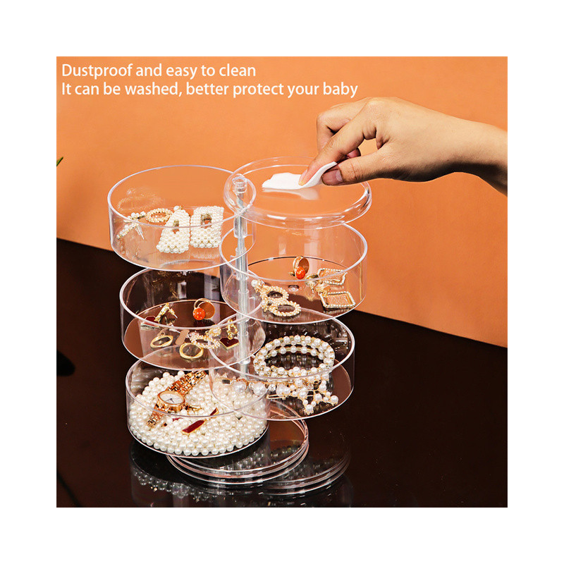 Organizator bijuterii 5 niveluri, cu capac