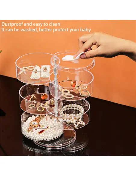 Organizator bijuterii 5 niveluri, cu capac