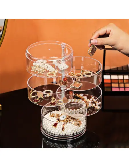 Organizator bijuterii 5 niveluri, cu capac
