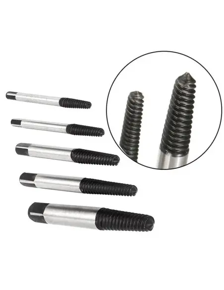 Set 5 extractoare pentru suruburi rupte sau uzate