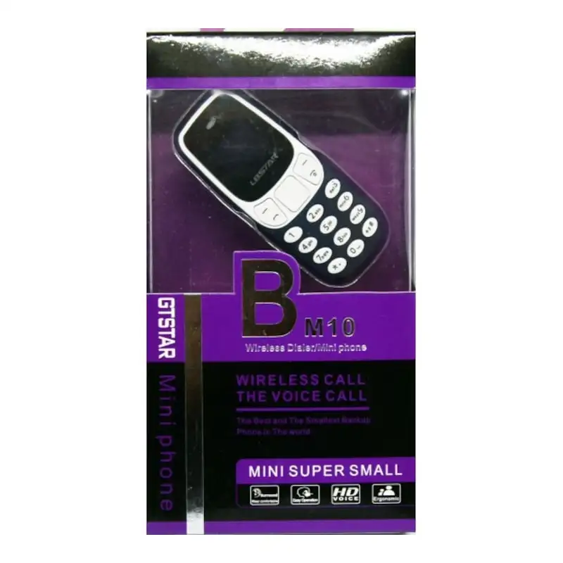 Mini telefon mobil, BM10 Dual SIM, OLED, 7 cm, 30