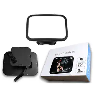 Oglindă supraveghere copil auto MilaBaby, ajustabilă 360°, fixare rapidă