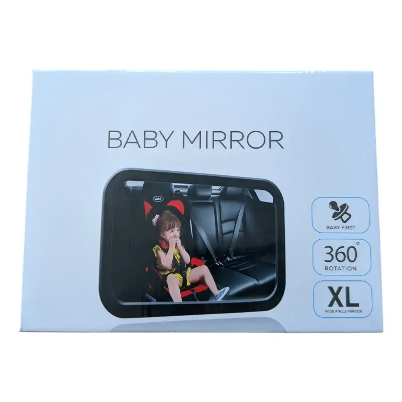 Oglindă supraveghere copil auto MilaBaby, ajustabilă 360°, fixare rapidă