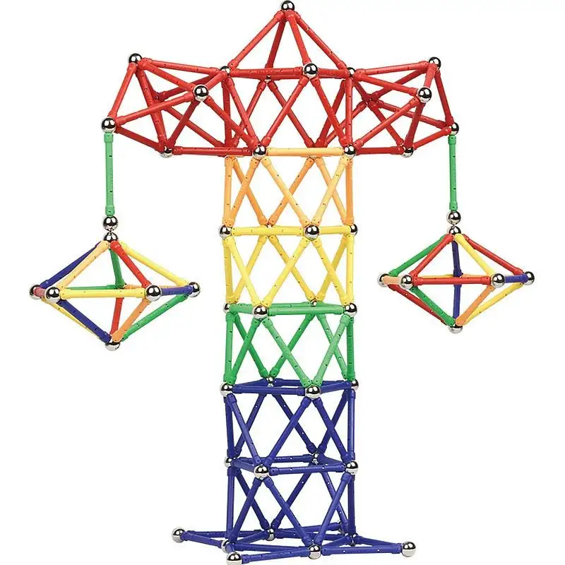Set Construcție Magnetic 3D – 168 Piese, Joc Educațional pentru Copii 6+ Ani