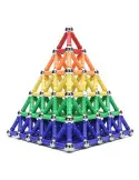 Set Construcție Magnetic 3D – 168 Piese, Joc Educațional pentru Copii 6+ Ani