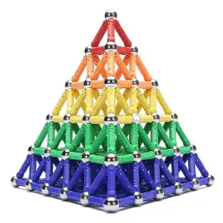 Set Construcție Magnetic 3D – 168 Piese, Joc Educațional pentru Copii 6+ Ani 2