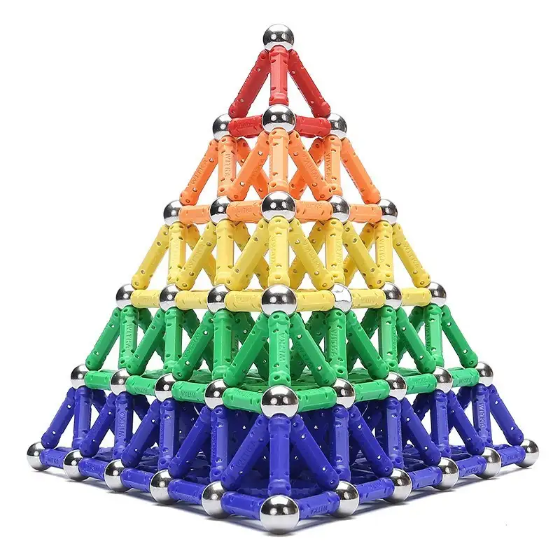 Set Construcție Magnetic 3D – 168 Piese, Joc Educațional pentru Copii 6+ Ani