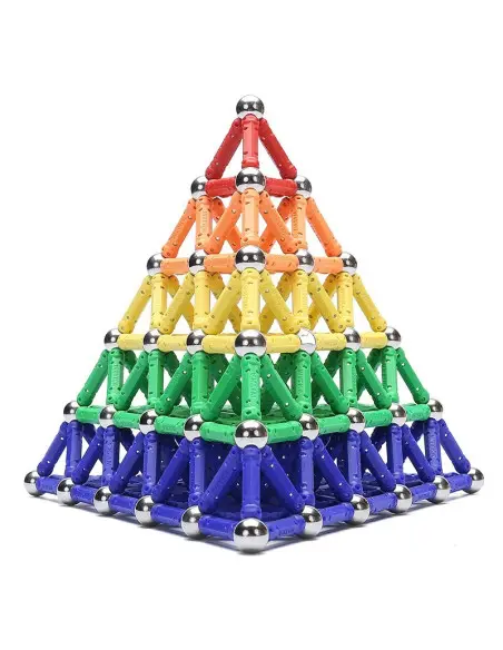 Set Construcție Magnetic 3D – 168 Piese, Joc Educațional pentru Copii 6+ Ani