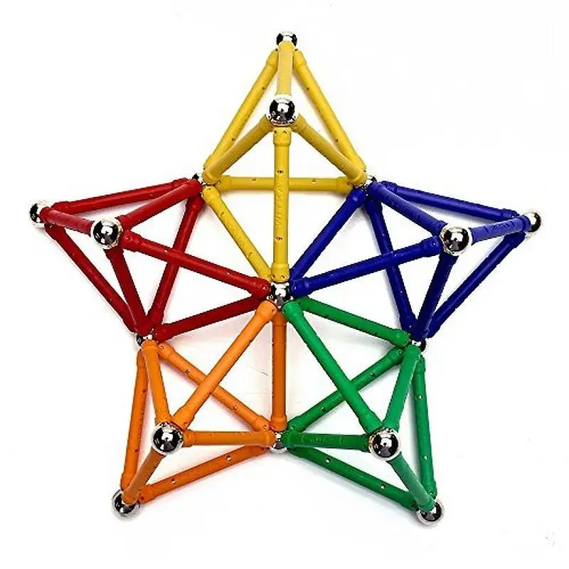 Set Construcție Magnetic 3D – 168 Piese, Joc Educațional pentru Copii 6+ Ani