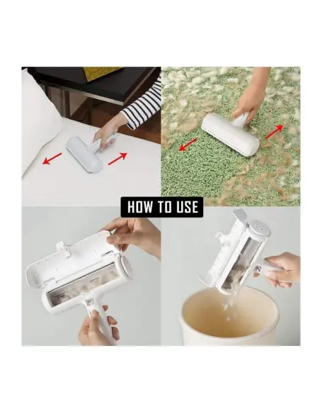 Rolă pentru Îndepărtarea Scamelor și Părului de Animale – Reutilizabilă