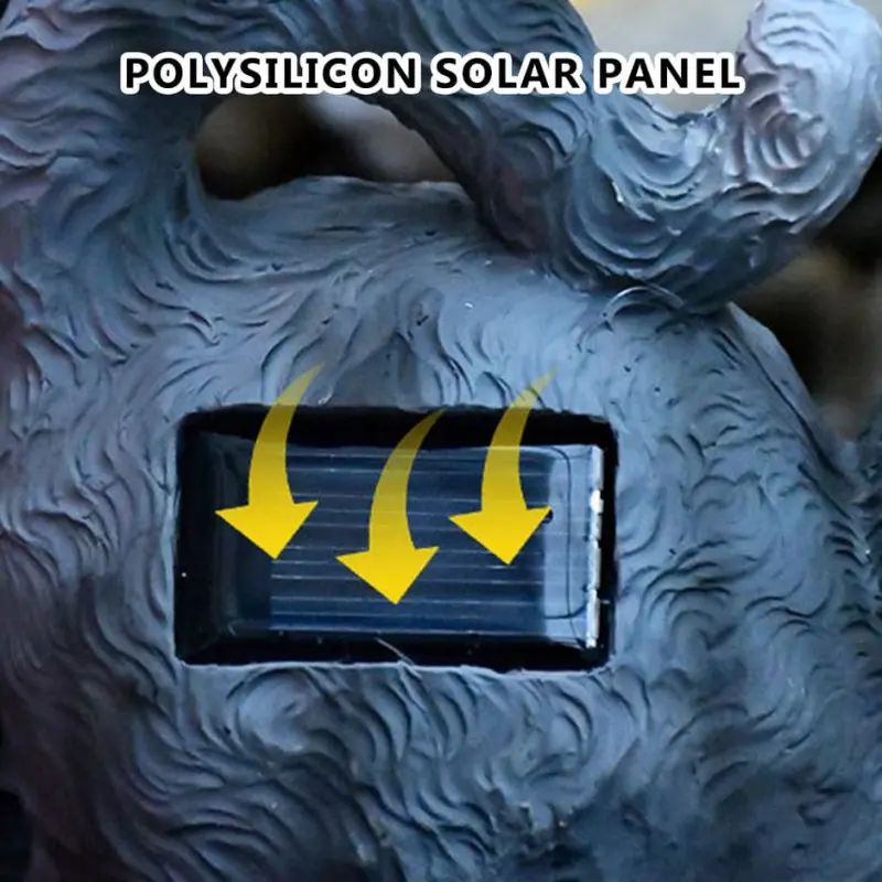 Lampă Solară de Grădină Model Pisicuță cu Fluturaș Luminos – Încărcare solara