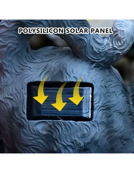 Lampă Solară de Grădină Model Pisicuță cu Fluturaș Luminos – Încărcare solara