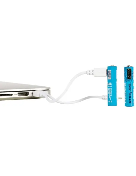 Set 2 x Baterii reîncărcabile Serioux AAA microUSB
