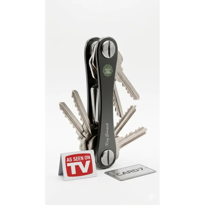 Organizator Compact pentru Chei, Negru