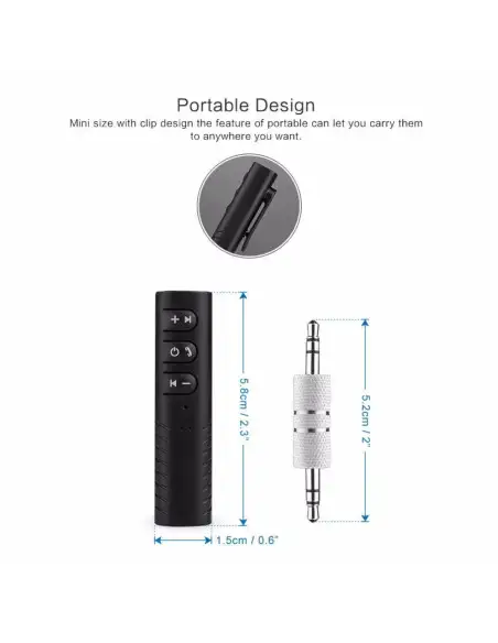 Receptor Bluetooth 3.5mm Wireless BT2