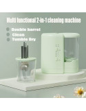 Dispozitiv Profesional Curățare și Uscare Pensule Machiaj, 850 RPM, USB Portabil