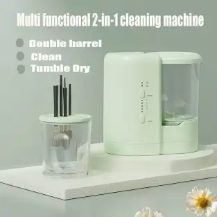 Dispozitiv Profesional Curățare și Uscare Pensule Machiaj, 850 RPM, USB Portabil 2