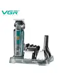 Mașină de Tuns Profesională cu Afișaj LED VGR V-102, 6in1, Lame din Oțel Inoxidabil, Acumulator Reîncărcabil și Încărcare USB