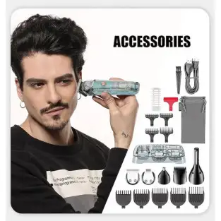 Mașină de Tuns Profesională cu Afișaj LED VGR V-102, 6in1, Lame din Oțel Inoxidabil, Acumulator Reîncărcabil și Încărcare USB 2