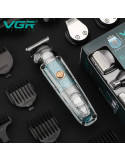 Mașină de Tuns Profesională cu Afișaj LED VGR V-102, 6in1, Lame din Oțel Inoxidabil, Acumulator Reîncărcabil și Încărcare USB