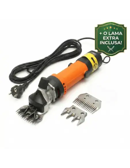 Mașină de Tuns Oi Profesională 850W, 6 Trepte + Set Cuțite Extra și Cutie Transport