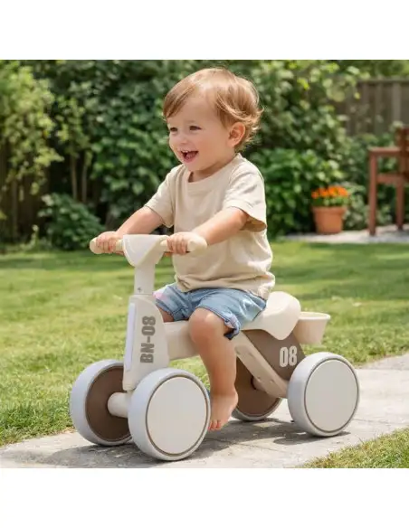 Bicicletă de echilibru pentru copii cu 4 roți – stabilă și sigură, ideală pentru primii pași