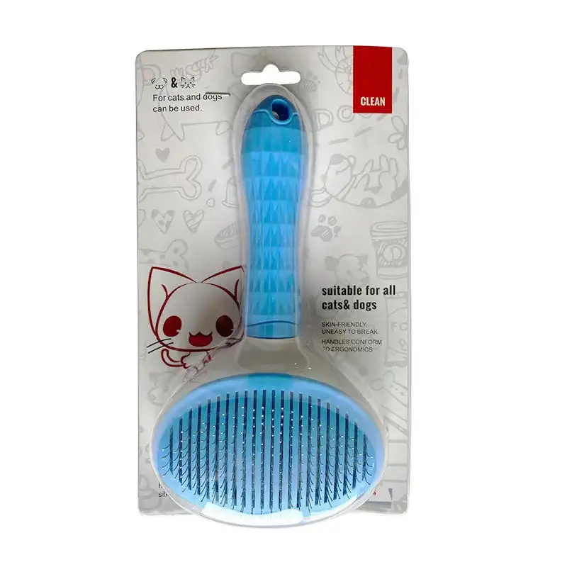 Perie Profesională cu Autocurățare pentru Câini și Pisici