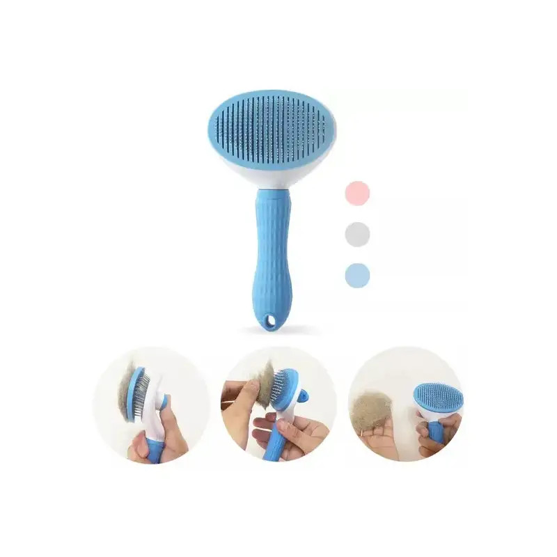 Perie Profesională cu Autocurățare pentru Câini și Pisici