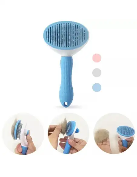 Perie Profesională cu Autocurățare pentru Câini și Pisici