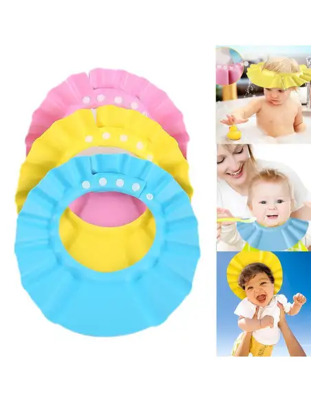 Cască de protecție pentru baie bebeluși – protecție pentru ochi și urechi