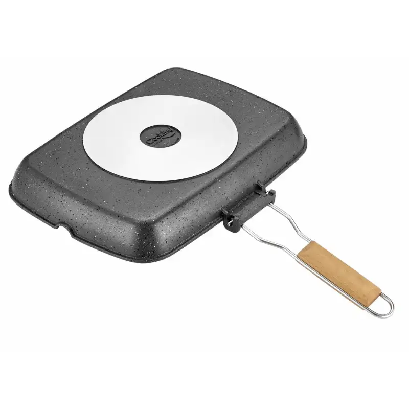 Tigaie Grill Heinner cu Mâner Detașabil – 35x25 cm