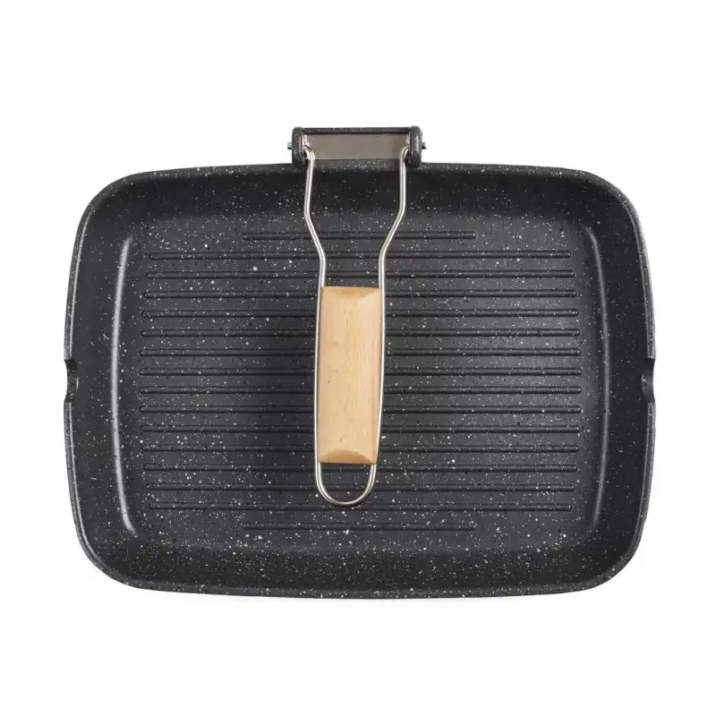 Tigaie Grill Heinner cu Mâner Detașabil – 35x25 cm