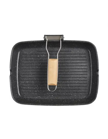 Tigaie Grill Heinner cu Mâner Detașabil – 35x25 cm