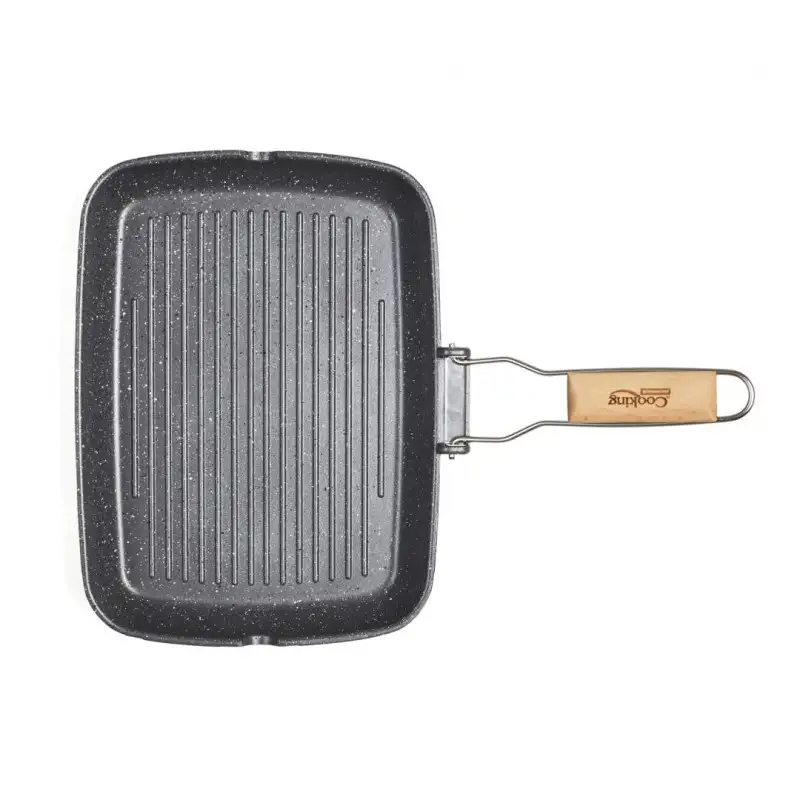 Tigaie Grill Heinner cu Mâner Detașabil – 35x25 cm