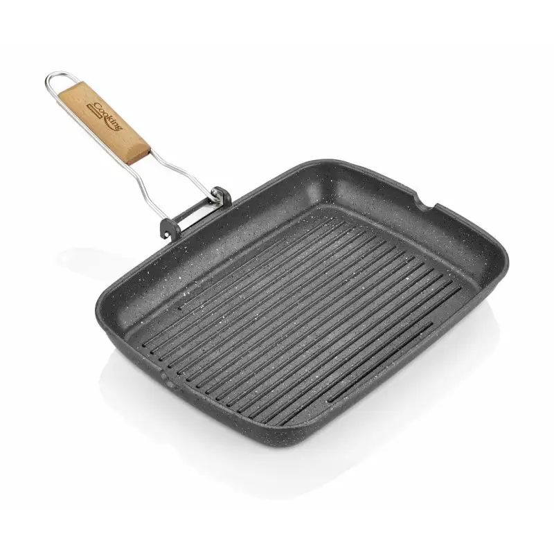 Tigaie Grill Heinner cu Mâner Detașabil – 35x25 cm