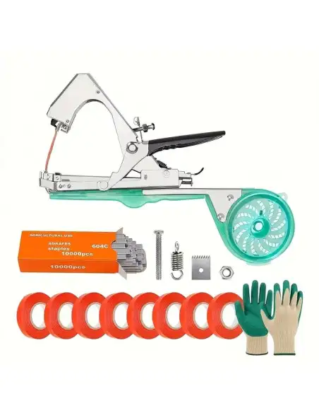 Aparat legat vita de vie+ 20 role si 10.000 de capse+manusi de gradina CADOU