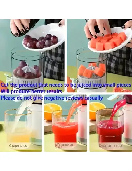 Storcător electric de citrice portabil, 45W, încărcare USB, capacitate 500 ml