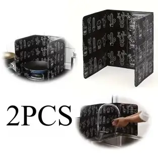 Set 2 x Protectie aragaz antistropire pentru gatit